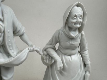 20th century school. 
Old lady with carrots...