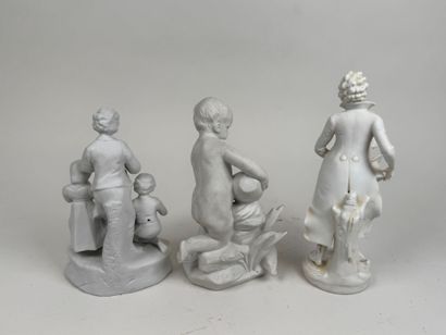 After FALCONNET. 
Angelot with amphora. 
Porcelain...