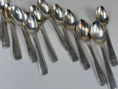 ERCUIS.
Part of a silver-plated menagère,...