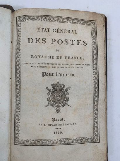 Etat général des Postes du Royaume de France......