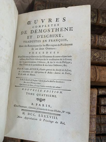 18th-century binding, approx. 25 volumes,...