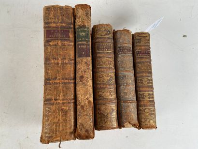 [DIVERS XVIIIe]
5 vol. in-12 or in-8, contemporary...