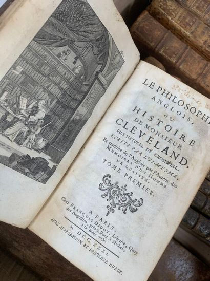 18th-century binding, approx. 25 volumes,...