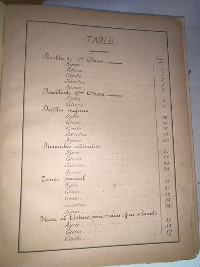 [MUSIQUE RELIGIEUSE]
Environ 17 vol. de formats...