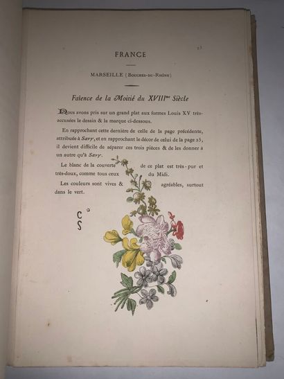 [CERAMIQUE]
Darcel, Notice des fayences peintes...