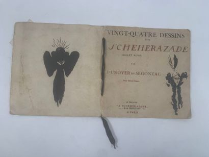 Vingt-quatre dessins sur Shéhérazade, ballet...