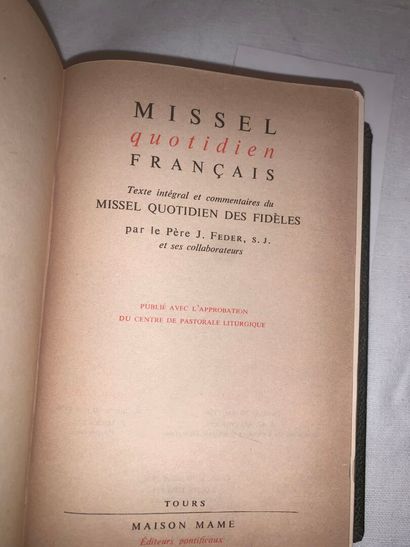 MISSELS MAME RELIES
6 missels latin-français...