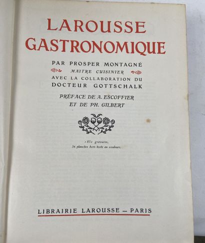 GASTRONOMY
L'art culinaire moderne, 1936
Nouveau...