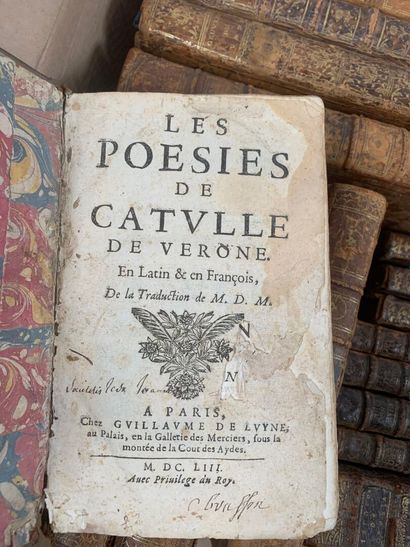 18th-century binding, approx. 25 volumes,...