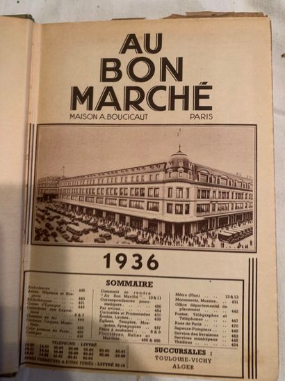 AGENDAS ANCIENS ILLUSTRÉS
Bon Marché 1935...