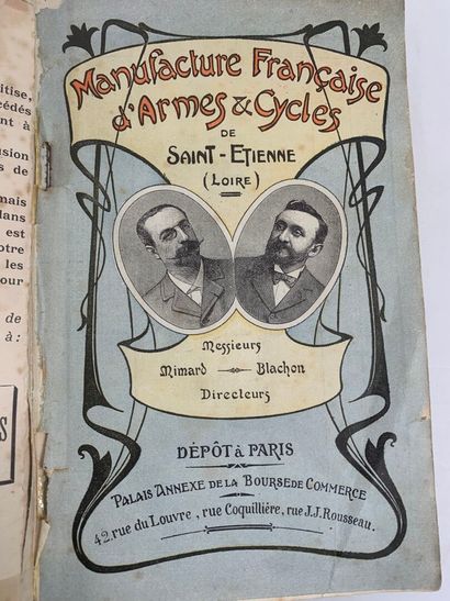 CATALOG MANUFRANCE [1907]
In-8 paperback,...