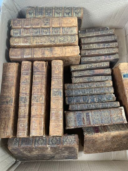 18th-century binding, approx. 25 volumes,...