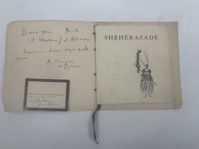 Vingt-quatre dessins sur Shéhérazade, ballet...