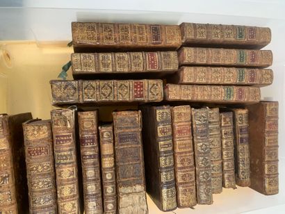 18th century bindings, approx. 20 volumes
in-12...