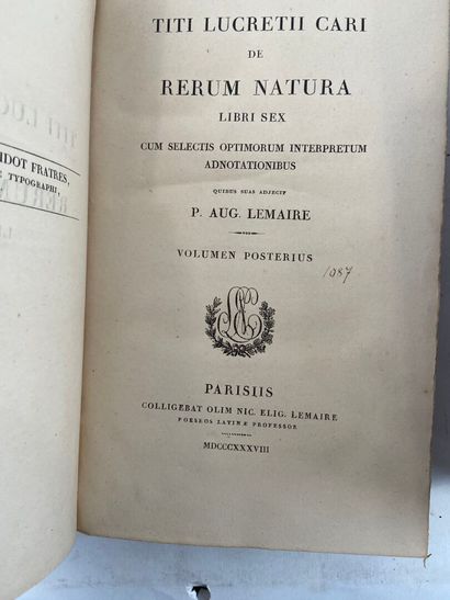 [Latin Classics Library]
LUCRECE, De rerum...