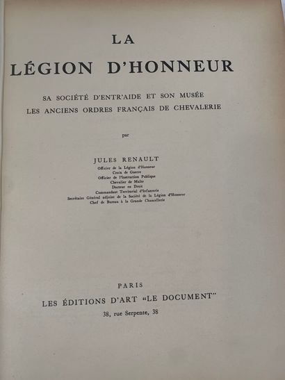 RENAULT Jules
The Legion of Honor
Paris,...