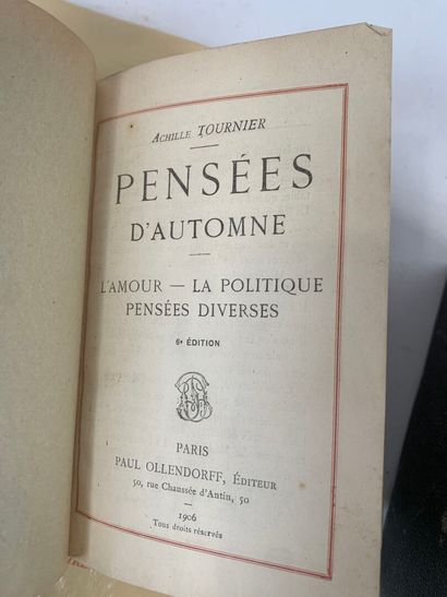 7 volumes bound or stapled 19th - 20th century.
Various...