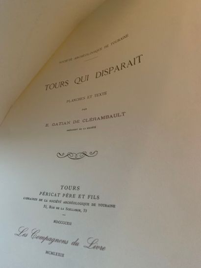 GATIAN de CLERAMBAULT Edouard
Tours qui disparaît.
Annonay,...