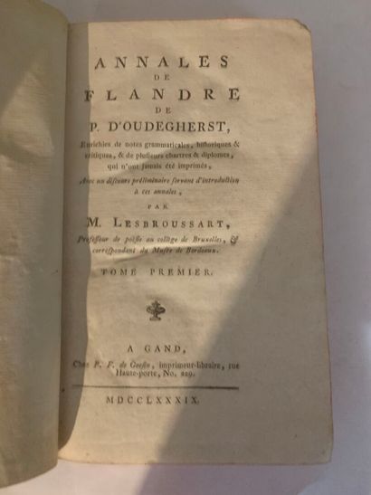 [FLANDERS]
Lesbroussart, Annales de Flandre...