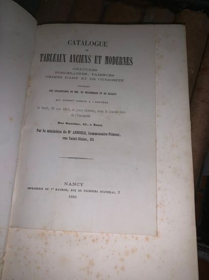 [BOUND ANTIQUE ART AND AUCTION CATALOGS]
14...