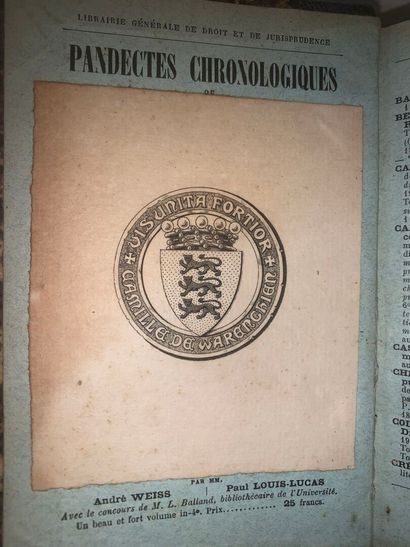 [DROIT]
Rivière, Lois usuelles…depuis 1607…...