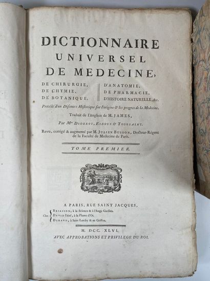 JAMES Robert
Dictionnaire universel de médecine,...