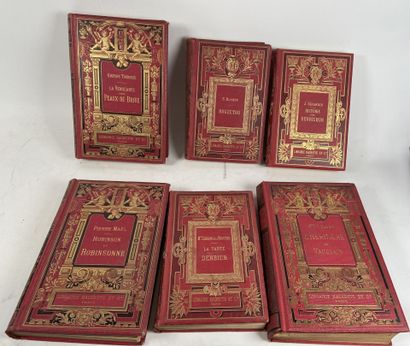 CARTONNAGES HACHETTE XIXEME]
Environ 6 volumes...