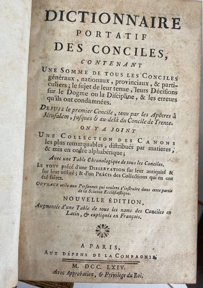 [DIVERS XVIIIe]
5 vol. in-12 or in-8, contemporary...