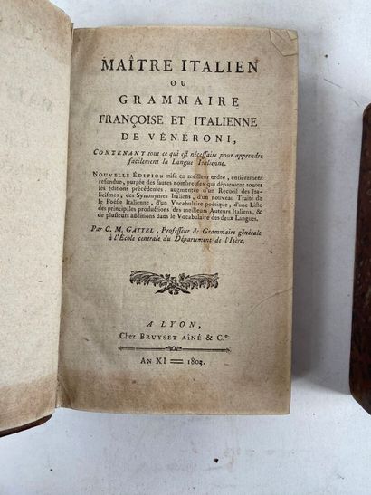 [ITALIAN LANGUAGE]
... Veneroni's French...
