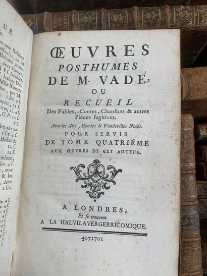 18th-century binding, approx. 25 volumes,...