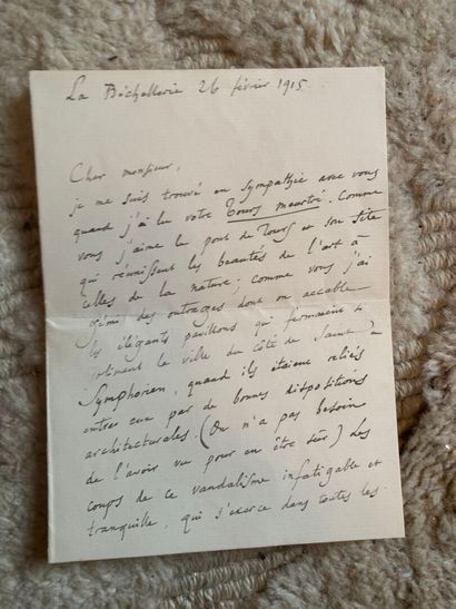 [AUTOGRAPHE ANATOLE FRANCE]
L.A.S. de 2 pages...