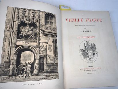 ROBIDA, La Touraine. Paris, Librairie illustrée,...