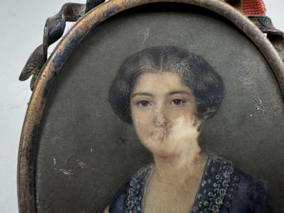 School, early 19th century.
Portrait of a...