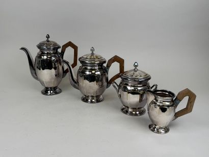 Silver-plated coffee and tea service set...