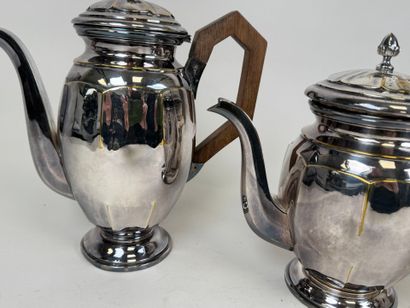 Silver-plated coffee and tea service set...