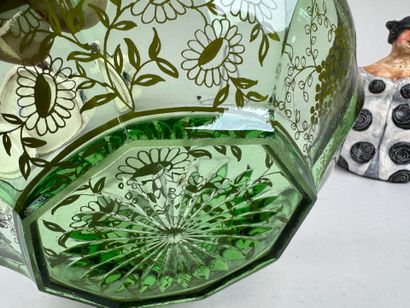 Lot including:
- LANGEAIS, 20th century.
Cream...
