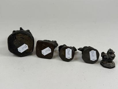THAILAND, 20th century.
Lot of five opium...