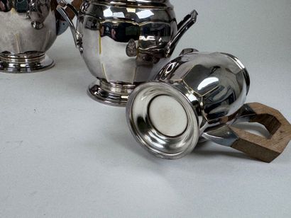 Silver-plated coffee and tea service set...