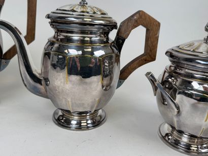 Silver-plated coffee and tea service set...