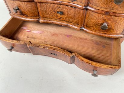 Natural wood chest of drawers, Northern European...