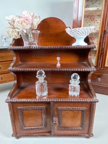 Set of furniture including mahogany credenza...