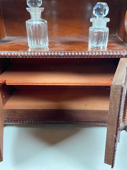 Set of furniture including mahogany credenza...