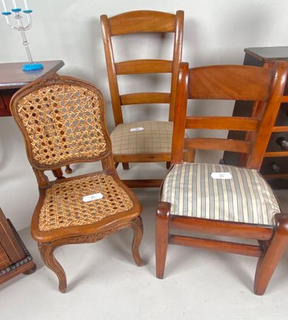 Miscellaneous furniture: three-drawer chest,...