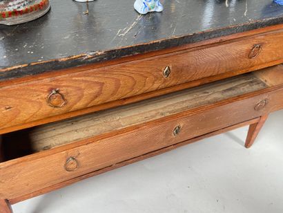 Set of furniture including mahogany credenza...