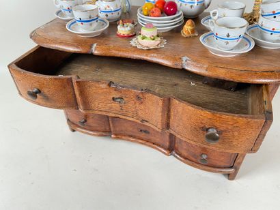 Natural wood chest of drawers, Northern European...