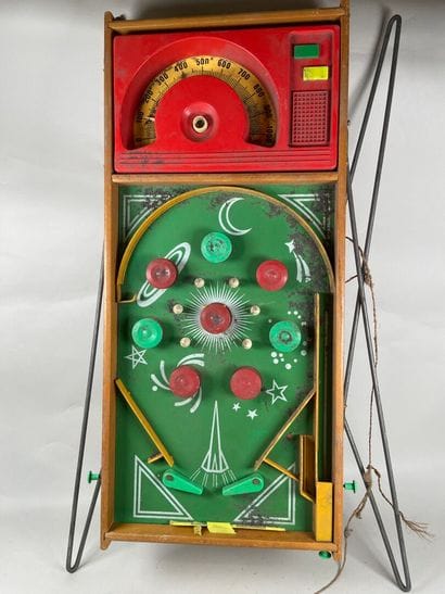 Foldable children's pinball machine.
8 x...