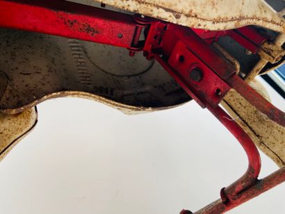 Articulated polychrome sheet metal horse...