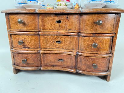 Natural wood chest of drawers, Northern European...