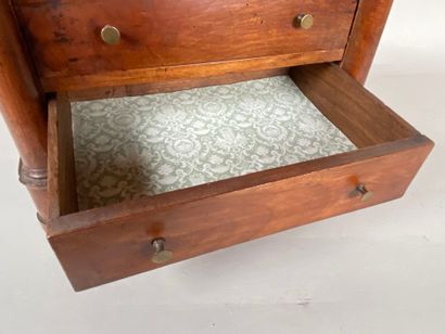 Empire style natural wood writing desk with...