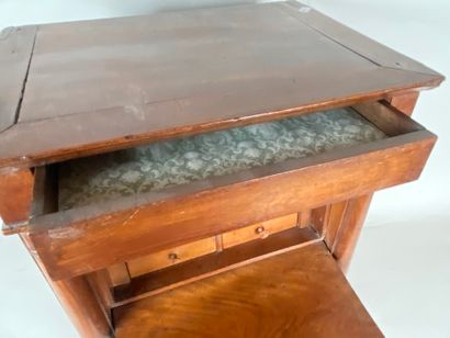 Empire style natural wood writing desk with...